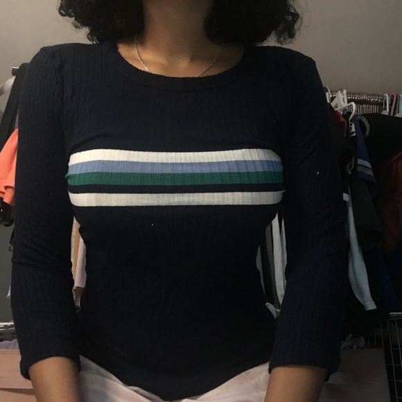 Almost Famous Tops - Long sleeve striped shirt Almost Famous Tops - Long sleeve striped shirt